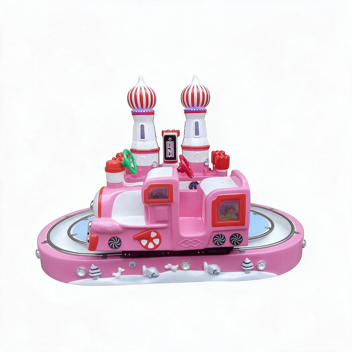 Carrousel "Train Castle" Pink