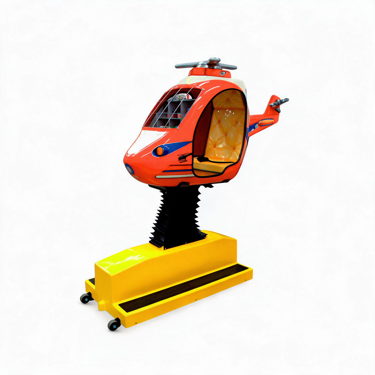 Paseo en helicóptero que funciona con monedas