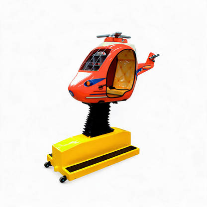 Paseo en helicóptero que funciona con monedas