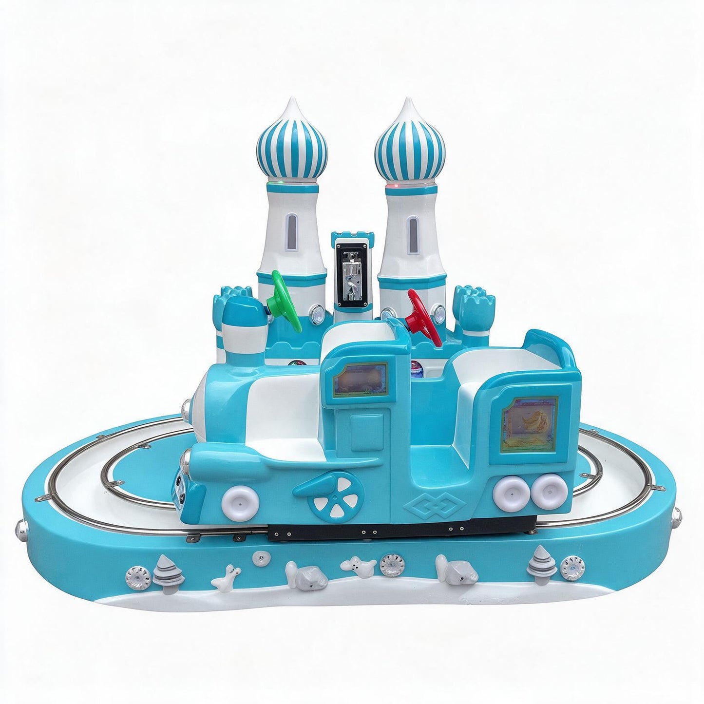 Carrousel "Train Castle" Blue