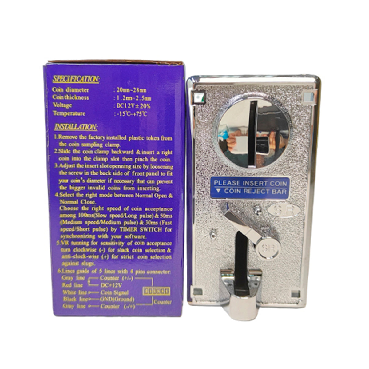 Monedero de comparación SR-1213 vista frontal