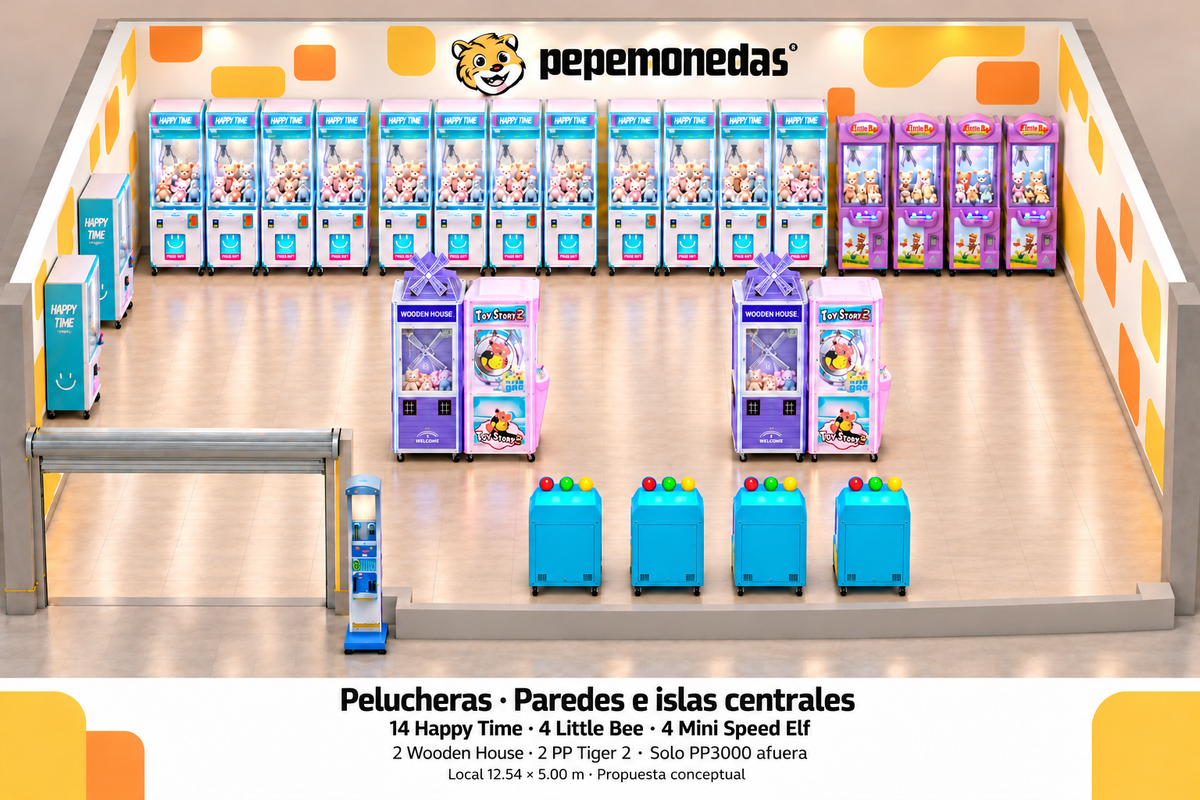 Local de caza peluches