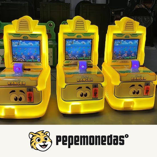 Simulador Ranger "Pesca" — demostración del gabinete y controles. Pepe Monedas.