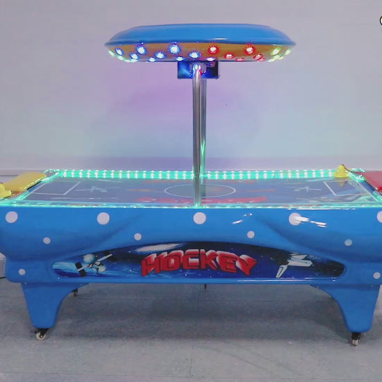 Mesa de Hockey Alien Profesional azul — demostración real de Colorpark — Pepe Monedas