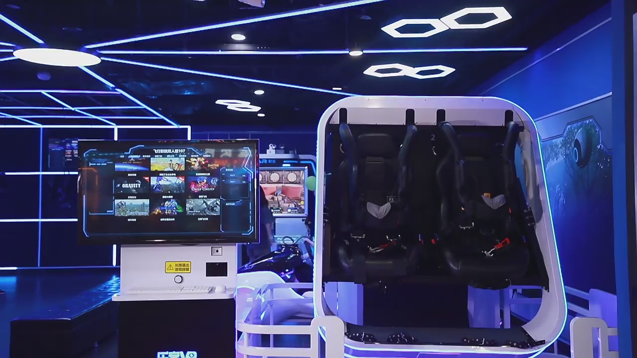 VR "Flying Cinema" Versión Doble — demostración del equipo