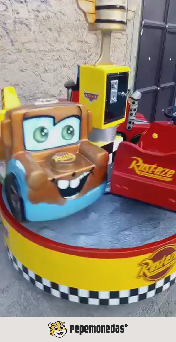 Carrousel "Cars": demostración de funcionamiento. Pepe Monedas.