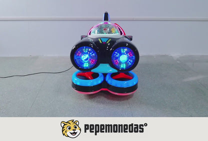 Montable Spaceship, variante negra: vistas del equipo y demostración de movimiento. Pepe Monedas.