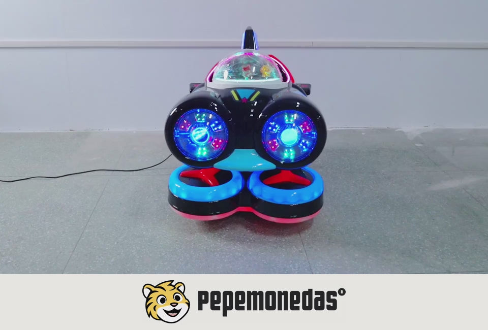 Montable Spaceship, variante negra: vistas del equipo y demostración de movimiento. Pepe Monedas.