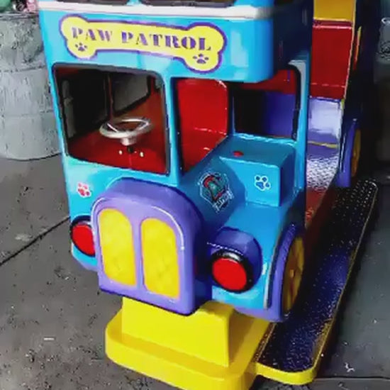Montable "Turibus Paw Patrol": demostración de funcionamiento. Pepe Monedas.