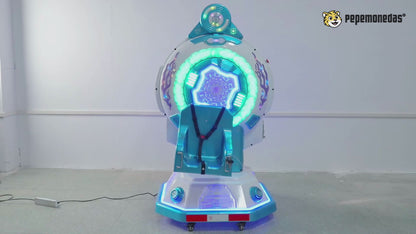 Montable "Rueda de la Fortuna Espacial" — demostración de funcionamiento. Pepe Monedas.