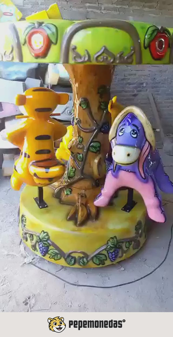 Carrusel "Winnie Pooh" — demostracion del carrusel. Pepe Monedas.