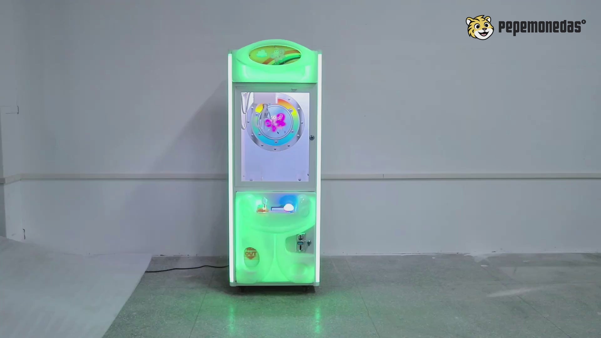 Máquina Cazapeluches "Little Butterfly" — demostración de funcionamiento. Pepe Monedas.