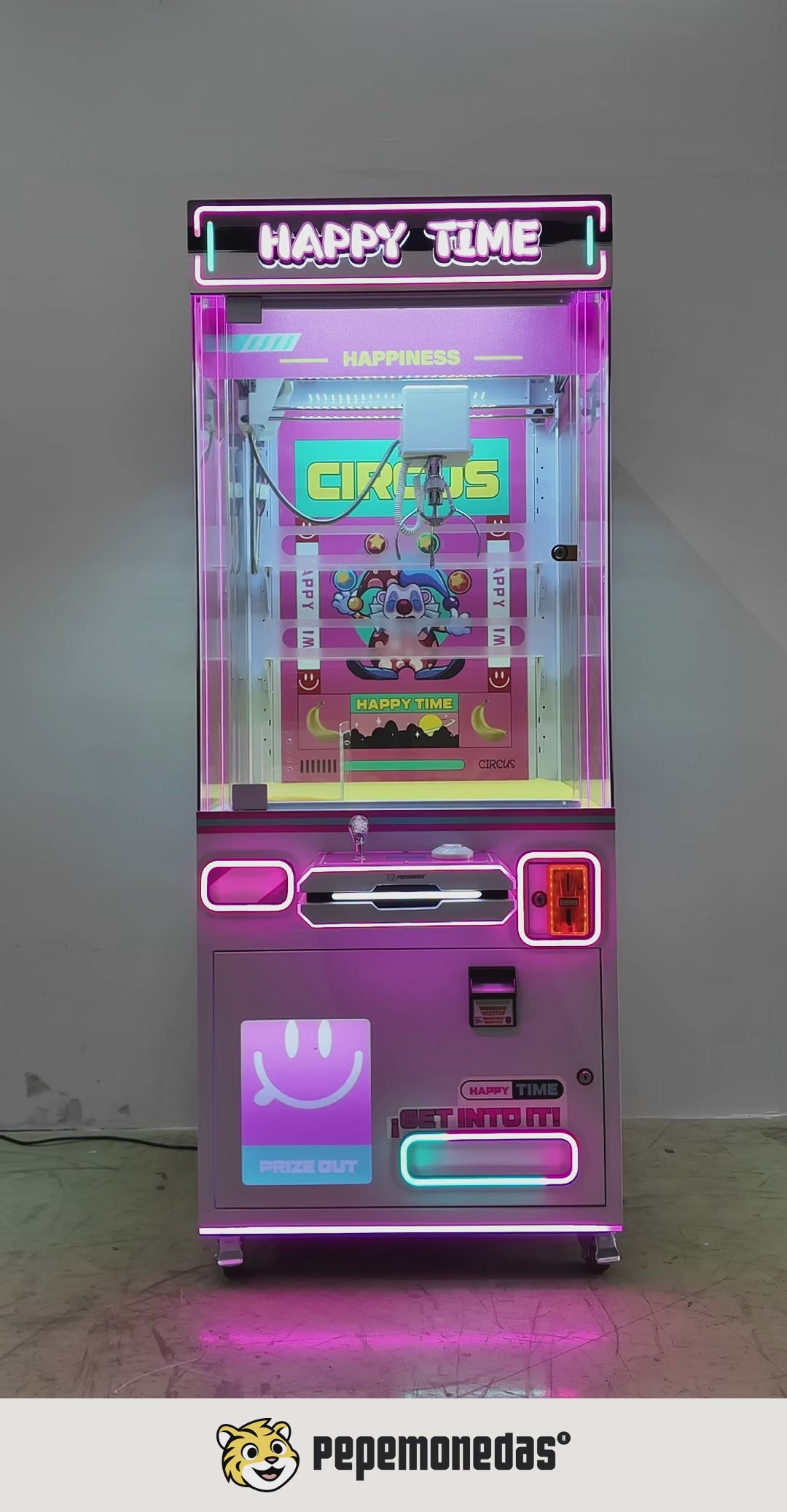 Máquina Cazapeluches "Have Fun" — version rosa. Pepe Monedas.