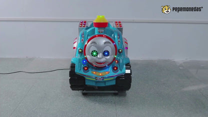 Montable "Train Thomas": demostración de funcionamiento. Pepe Monedas.