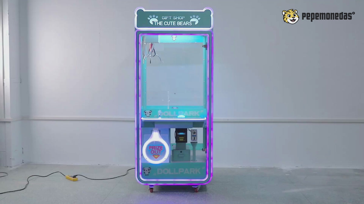 Máquina Cazapeluches "Cristal" — demostración de funcionamiento. Pepe Monedas.