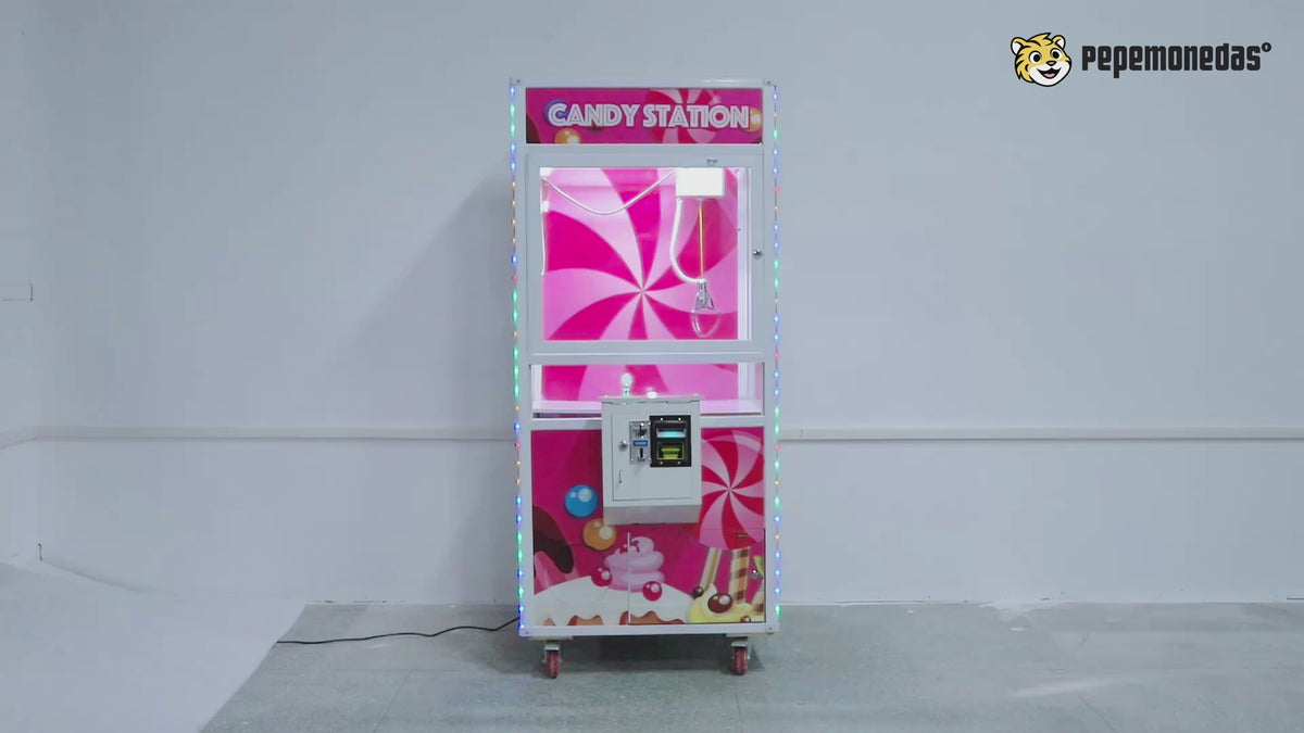 Máquina Caza Dulces con Leds: demostración de funcionamiento. Pepe Monedas.
