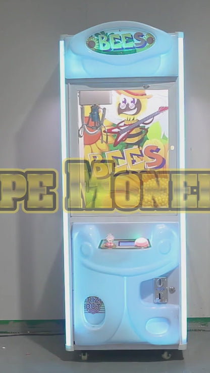 Máquina Little Bee: vistas del gabinete y funcionamiento.
